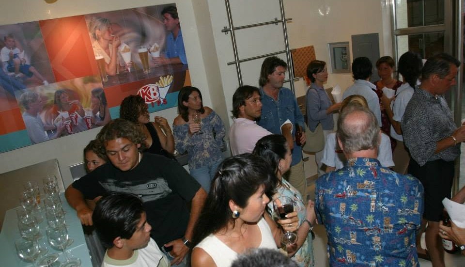 Historical photograph of a gathering